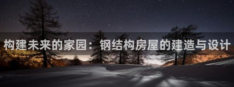 威九国际旗下艺人有谁：构建未来的家园：钢结构房屋的建造与设计