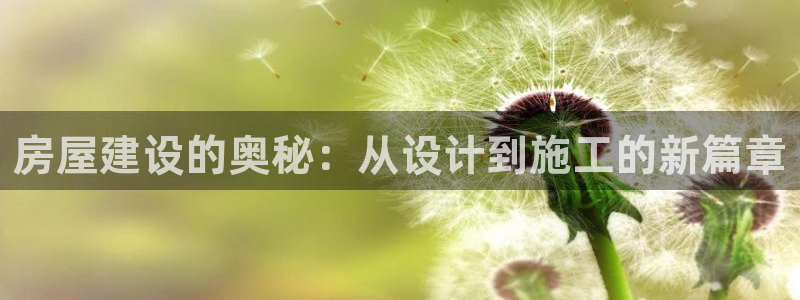 威九国际官方网站：房屋建设的奥秘：从设计到施工的新篇章