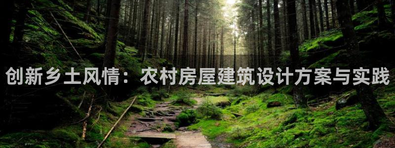 威九国际官方入口：创新乡土风情：农村房屋建筑设计方案与实践