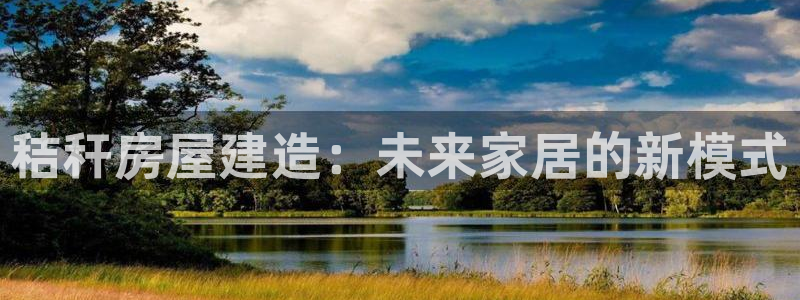 威九国际最新网站：秸秆房屋建造：未来家居的新模式