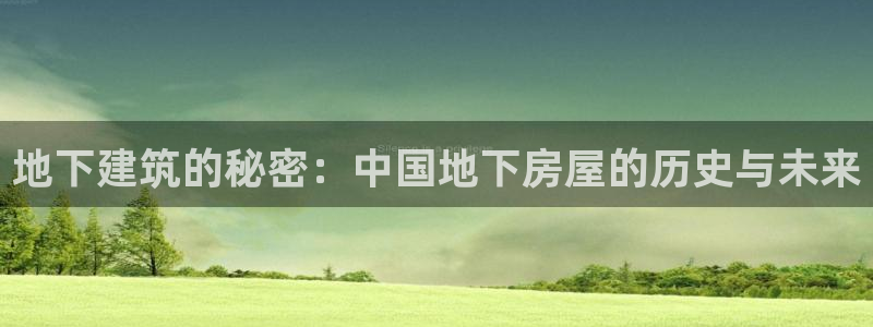 威九国际网站人入口：地下建筑的秘密：中国地下房屋的历史与未来