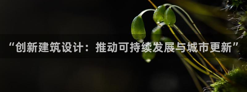 威九国际Info：“创新建筑设计：推动可持续发展与城市更新”