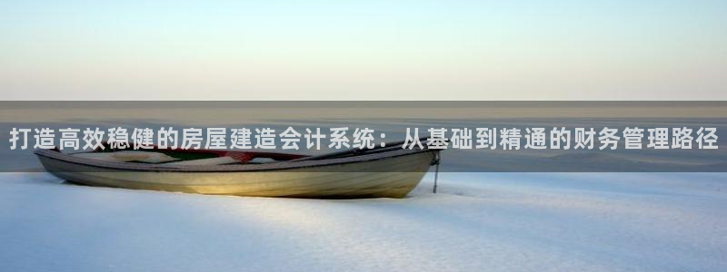 威九国际fX8x：打造高效稳健的房屋建造会计系统：从基础到精通的财务管理路径