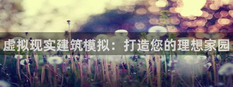 威九国际H：虚拟现实建筑模拟：打造您的理想家园
